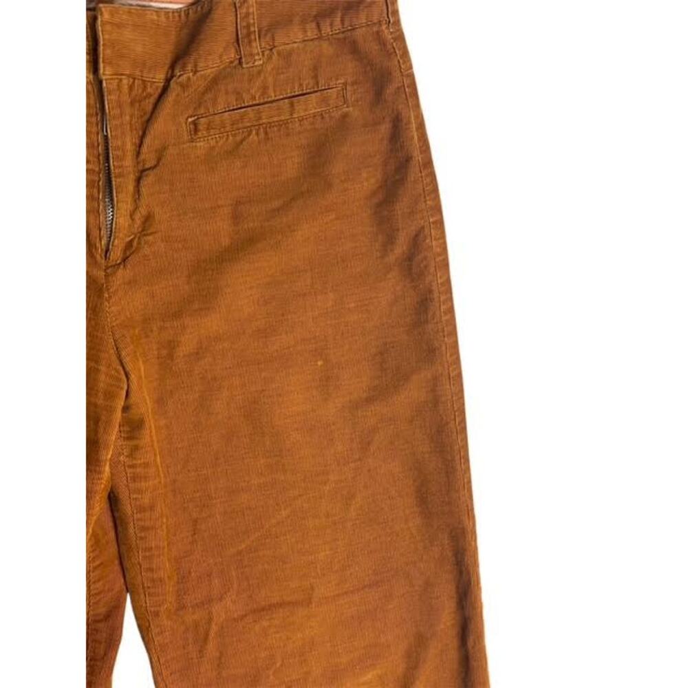 TYLER BOE CASUAL RUST ORANGE CORDUROY WIDE LEG PANTS WOMEN'S SIZE 8 - Picture 2 of 7